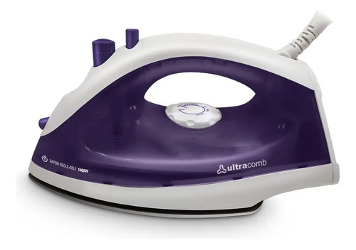 Plancha Vapor Ultracomb 1400w Antiadherente Rociador Pl4170 Color Violeta 220 V