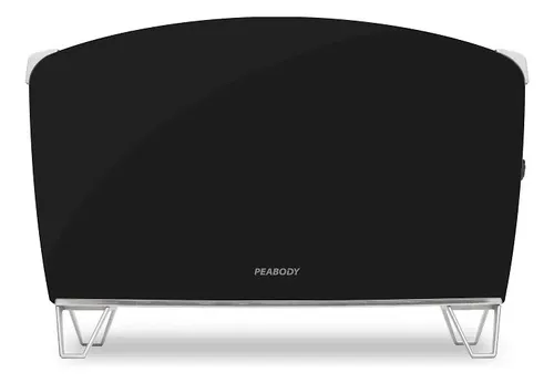 Vitroconvector Peabody Doble Vidrio 1500w Negro Pe-bvc15 P1 Negro
