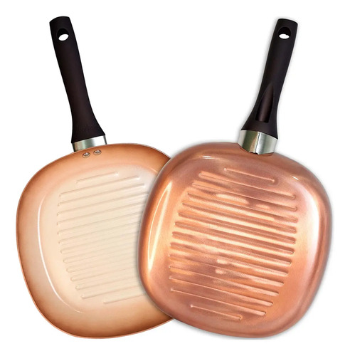 Bifera Ceramica 26 Cm Antiadherente Ceramico Hudson Cobre