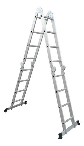 Escalera De Aluminio Articulada Plegable 4x4 4,7mts Konan