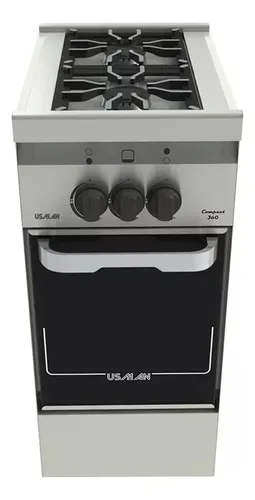 Cocina Industrial 2 Hornallas Usman Compact 360 Rejilla Acero Inox