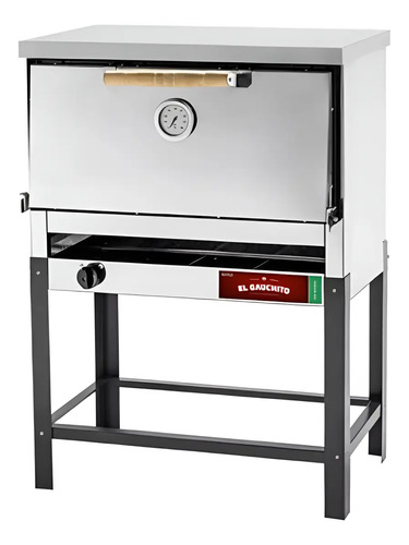 [599] Horno Pizzero 12 Moldes Gauchito Acero Inox Sol Real G/e