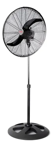 Ventilador Industrial De Pie 24 Pulga Axel Pie24 Pales Metal Cantidad De Aspas 2 Color De La Estructura Negro Color De Las Aspas Negro Diámetro 24   Material De Las Aspas Chapa 60.96 Cm