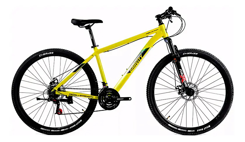 [5647] Mountain Bike Gravity R29 M21 Talle S/m/l Amarillo/gris (Amarillo/Gris Talle L, L)