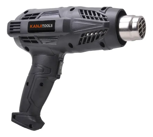 Pistola De Calor Kanjitools 2000w + Accesorios Kit-ps20001gb Negro