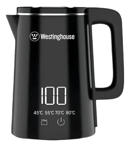 Pava Eléctrica Digital Control Temperatura 1.8l Tactil Westinghouse Wh-pe15006m Color Negro