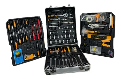 Set Herramientas Valija Maletin Aluminio 262 Piezas En 1 Aluminio