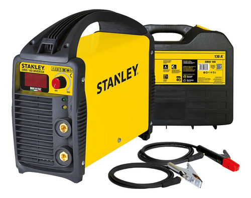 [6113] Soldadora Inverter Stanley Sirio 140 Origen Italia 130 Amp Amarillo