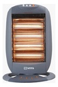 Estufa Halogena Cuarzo Vitta 1200w 4 Velas Giratoria Vit-405 Gris