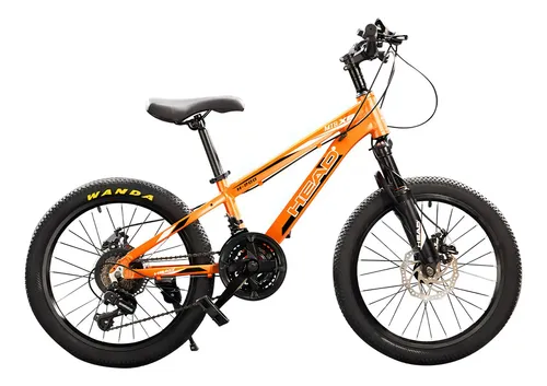 Bicicleta Mountain Bike R20'' 21 Vel. C/ Cambios Shimano Color Naranja Tamaño Del Cuadro Único