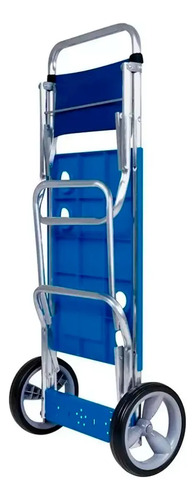 Mor 2499 Carrito De Playa Con Extensión Para Conservadora Color Azul