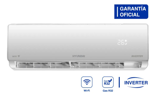 Aire Acondicionado Split Hyundai Inverter Wi-fi Frío/calor Blanco 2752 Frigorías / 3200w Hy11inv-3200fcw (control Por App)