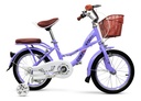 Bicicleta Infantil De Paseo Corvo Rodado 16 Rueditas Acero Violeta 16  