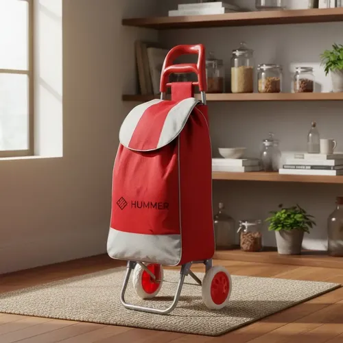 Changuito De Compras Reforzado 35 L Plegable Mercado Y Hogar Rojo