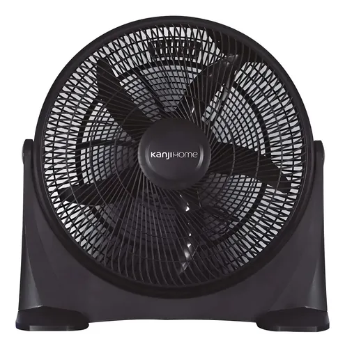 Ventilador De Piso Kanji Kjh-fh1405 Con 5 Aspas De Plástico Negro De 14  35.56 Cm