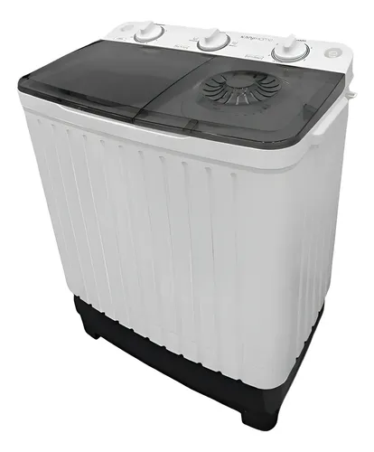 [6478] Lavasecarropas Semiautomático Kanji Twin Lava & Seca 5kg Con Bomba De Extracción Xpb55-655sp Blanco