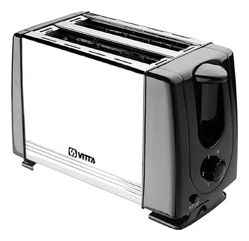 Tostadora Eléctrica Vitta 900W 2 Panes 6 Niveles Tost Blanco