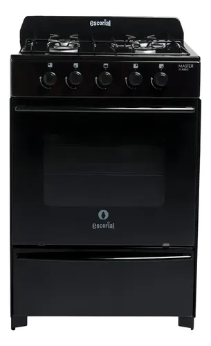 [3263] Cocina Escorial Master Classic Gas Envasado 56cm Color Negro