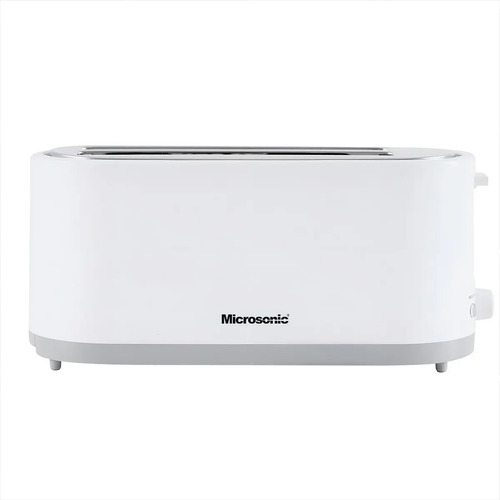 [7232] Tostadora Eléctrica Microsonic 4 Panes Rebanadas 7 Niveles Color Blanco