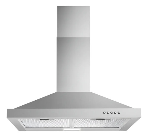[6073] Campana Turena Piramidal 60 Cm  Led  Motor/turbo 220v Acero Inoxidable