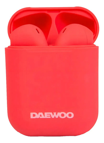 Auricular Inalámbrico Bluetooth 5.0 Tws Daewoo Prix Red Colo Rojo