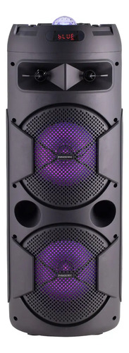 Parlante Torre Paradis Max 900w Con Bluetooth Luces Led Negro