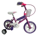 Bicicleta R12 Cross Infantil Nena Futura Color Violeta