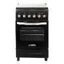 Cocina Eléctrica Vitta 50x87x48cm Horno 58Lts Negra/Acero