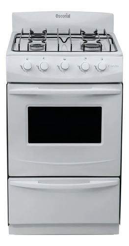 Cocina Escorial Candor Gas Envasado Con Puerta Con Visor Color Blanco