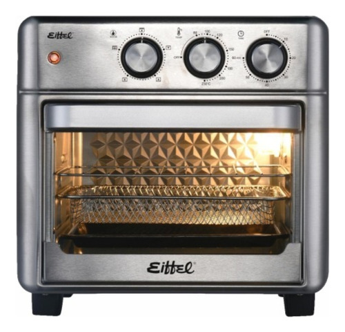 Horno Freidora De Aire Eiffel 15 Litros 2 En 1 Acero Inoxidable