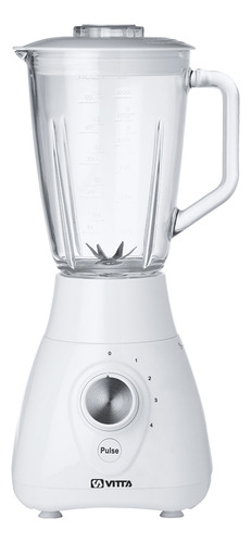 Licuadora Vertical Vitta 4 Velocidades Jarra Vidrio Blanco