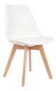 Silla Tulip De Comedor Estructura Color Blanco.