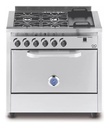 Cocina Industrial Usman 4 Hornallas Plancha Puerta Ciega