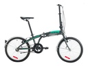 Bicicleta Plegable Futura Origami 2022 R20 7v Frenos De Disco Mecánico Cambios Shimano Tourney Color Gris Con Pie De Apoyo