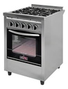 Cocina Industrial Usman Win Up A Gas 4 Hornallas Acero Inoxidable Puerta Con Visor
