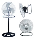 Ventilador 3 En 1 Genérico 90W Con 3 Palas De Metal Plateado