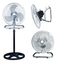 Ventilador 3 En 1 Genérico 90W Con 3 Palas De Metal Plateado