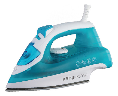 Plancha A Vapor Kanji Kjh-pl1602 1600w Lh Color Blanco