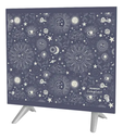 Calefactor Eléctrico Peabody Vitro Convector 1000w Azul