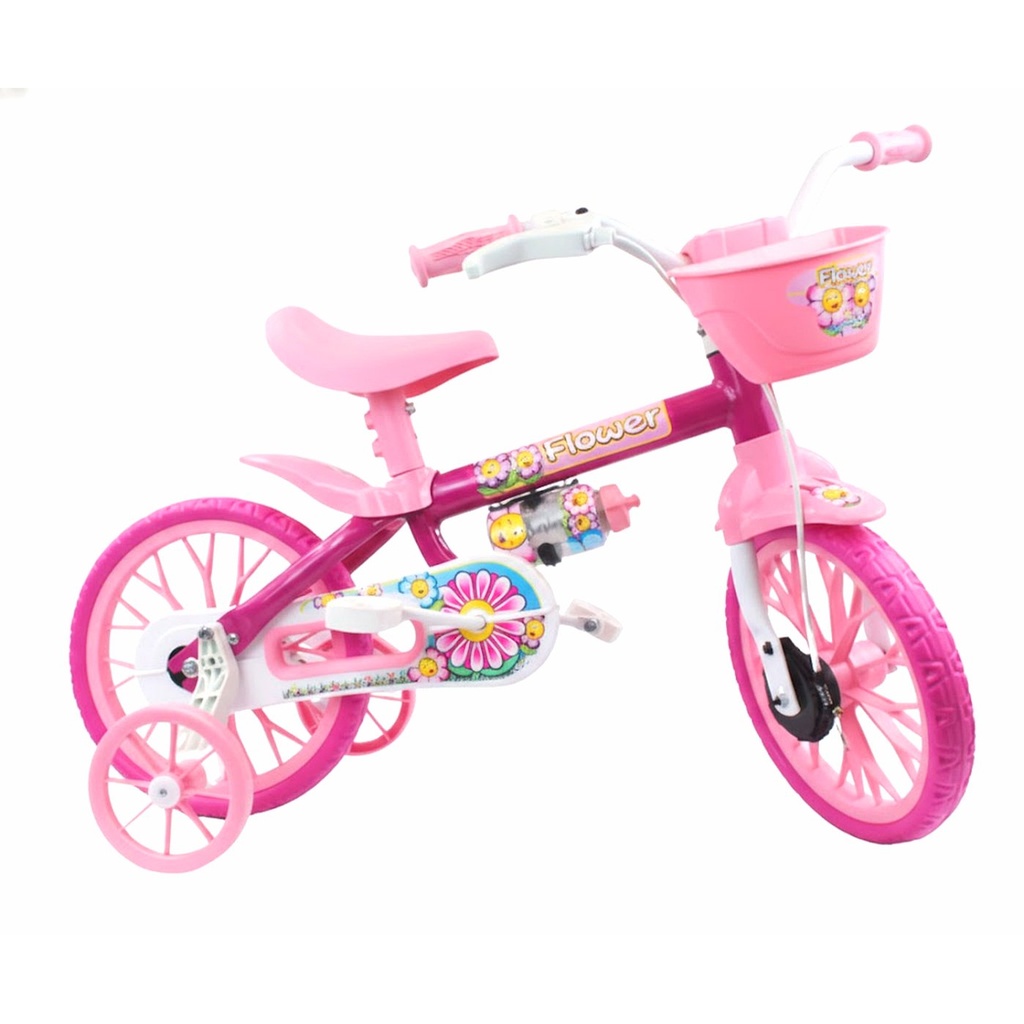 Bicicleta Infantil Reforzada Nathor R12 Rueditas Cantimplora