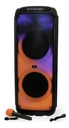 Torre De Sonido Parlante Ultrom Rio 18000w Luces Led 2 X 12 Negro 