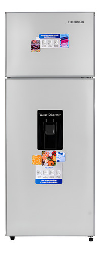 Heladera Telefunken Con Dispenser 220 Lts Silver Tfk-hd220d - Plateado 