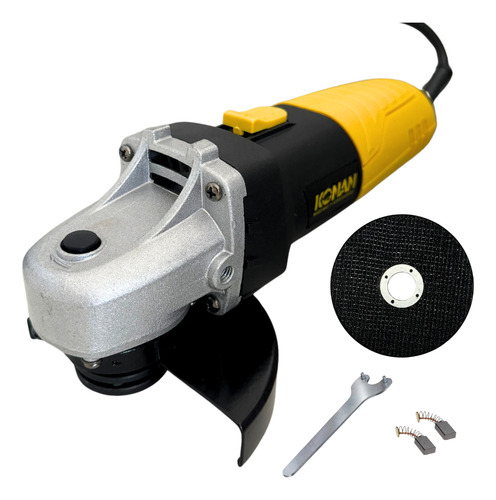 Amoladora Angular Konan 115mm 720w Corte Y Desbaste Eléctrica 