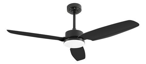Ventilador De Techo Kanjihome Black 3 Aspas Fijas