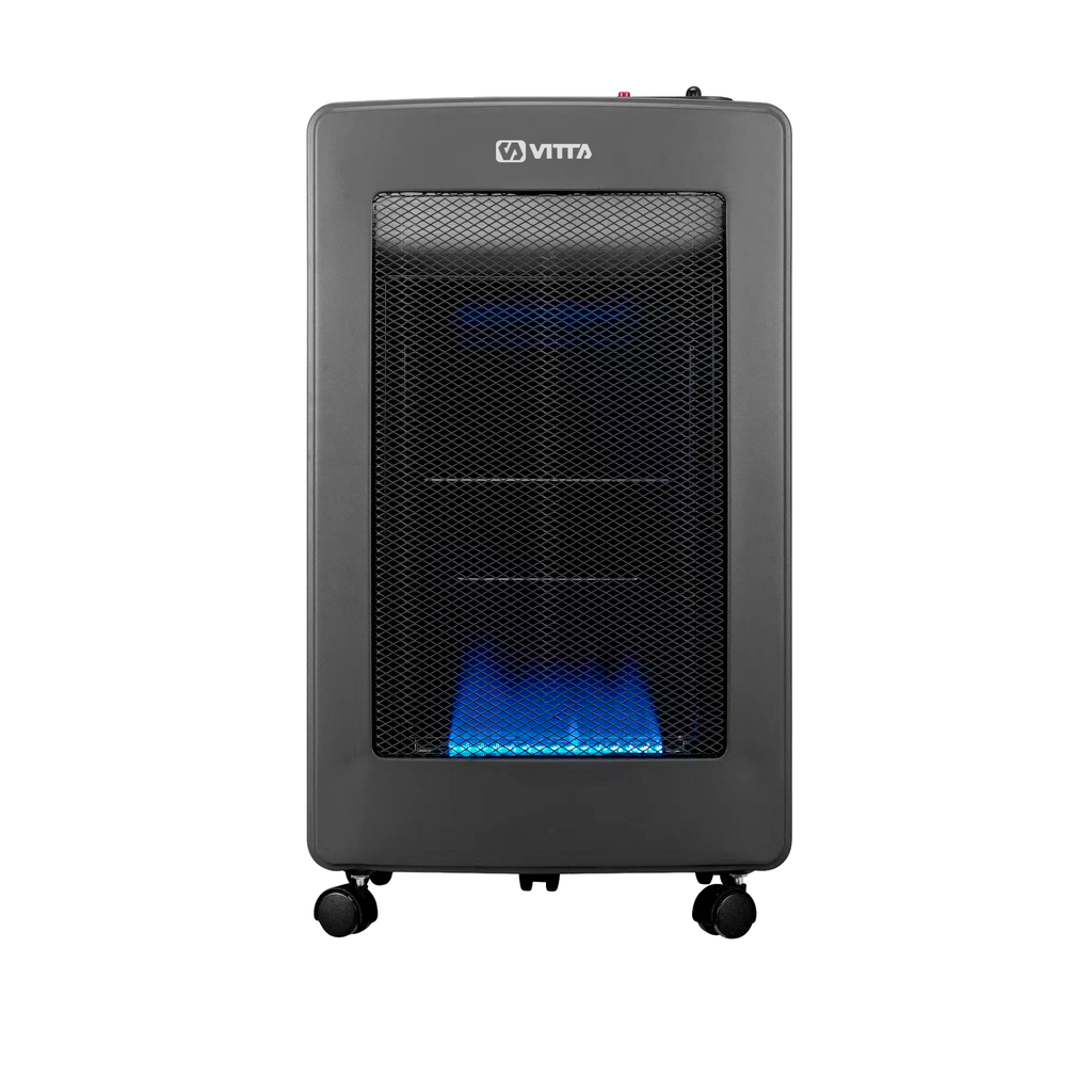 Estufa Garrafera Vitta Plegable Color Gris Llama Azul