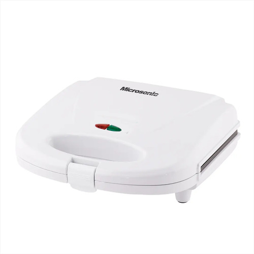 Sandwichera Eléctrica Microsonic Tostadora 700w Color Blanco