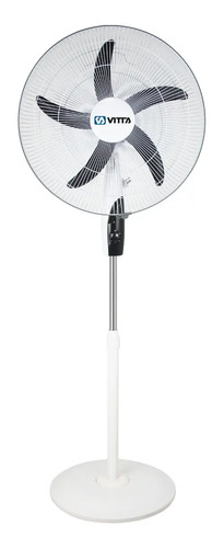 Ventilador De Pie - 20 P Vitta 3 Velocidades Timer 95w 50 Cm 50 Blanco Negro Plástico 5