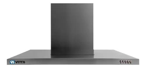Extractor Campana Isla Slim Vitta S/salida 90x60 Cm Acero Plateado