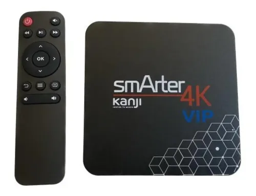 Tv Box Kanji Smarter 4k Vip 4gb 32gb Usb - Hdmi Pro Negro Estándar