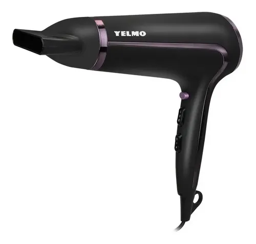Secador De Pelo Yelmo Sc-3625 De 2000w Tourmaline Ion Negro